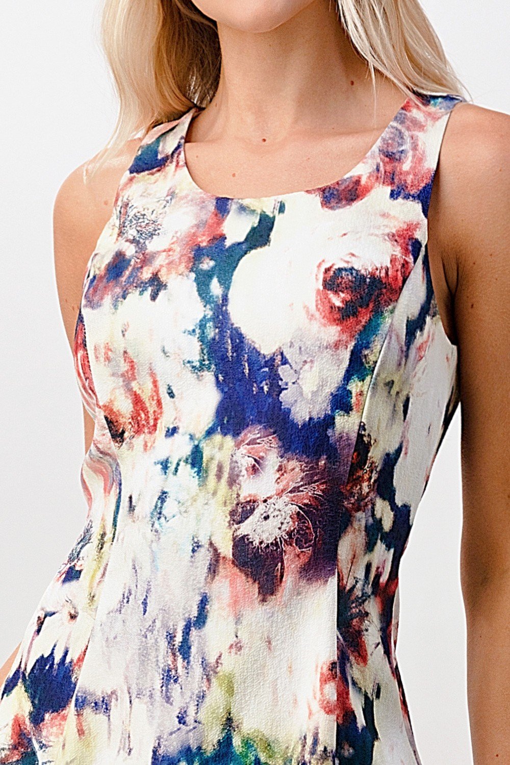 Floral Oil Painting Dress