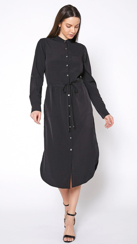 Long Neck Shirt Dress