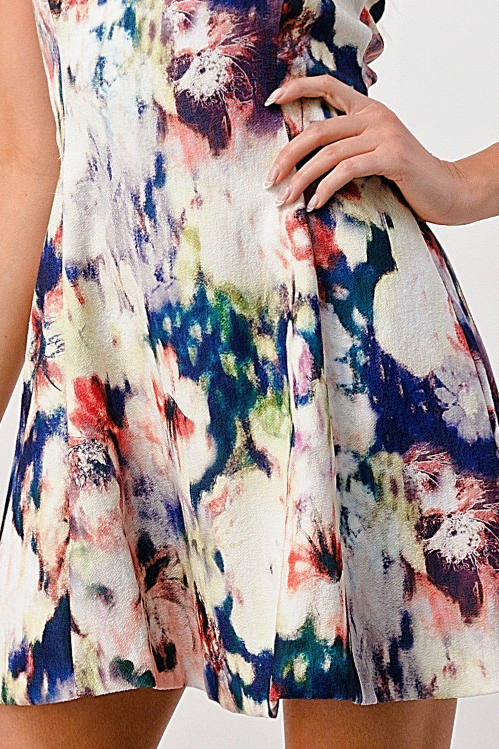 Floral Oil Painting Dress