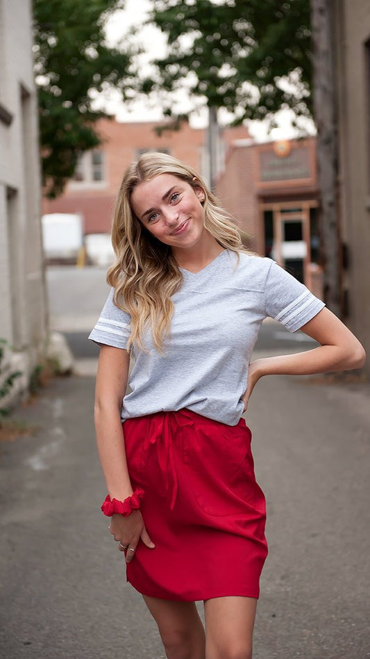 Spanish Fork Sporty Skirt in Red