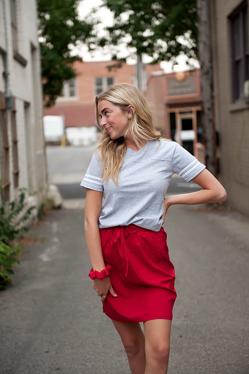 Spanish Fork Sporty Skirt in Red