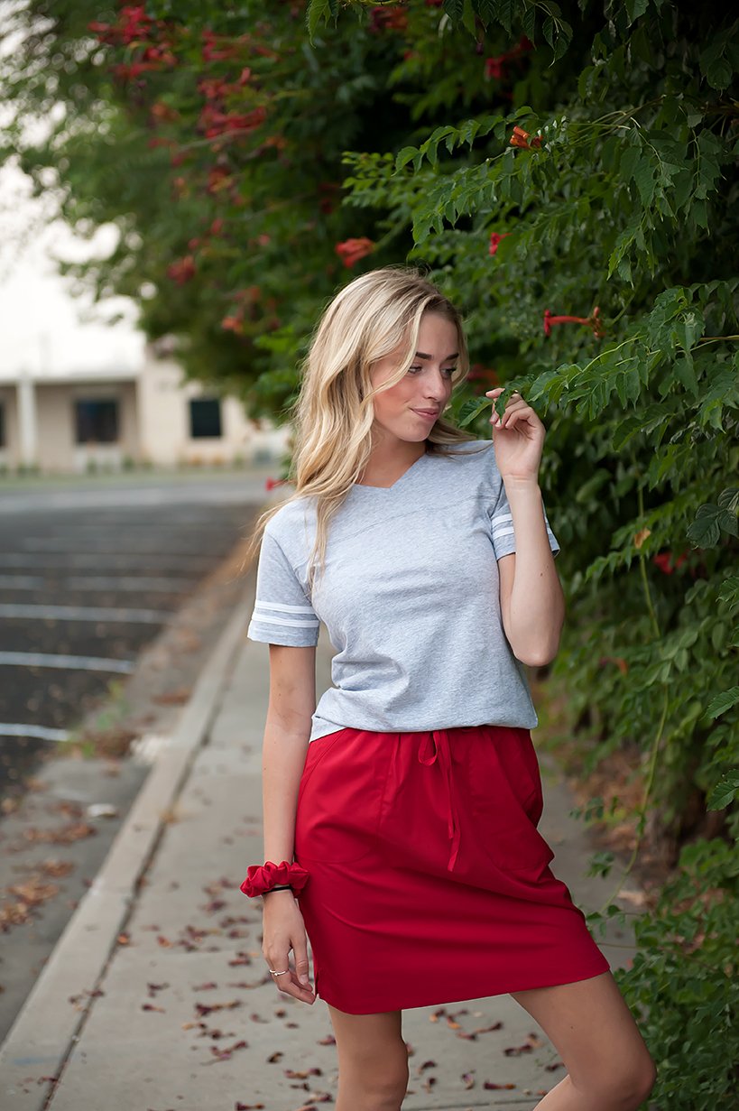 Spanish Fork Sporty Skirt in Red